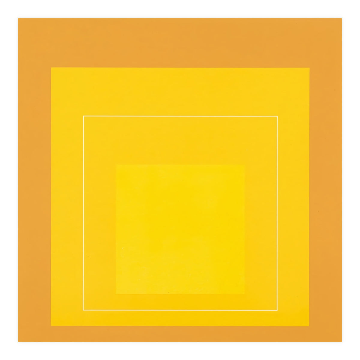 JOSEF ALBERS - HOMAGE TO THE SQUARE ORANGE YELLOW  (Print Only)