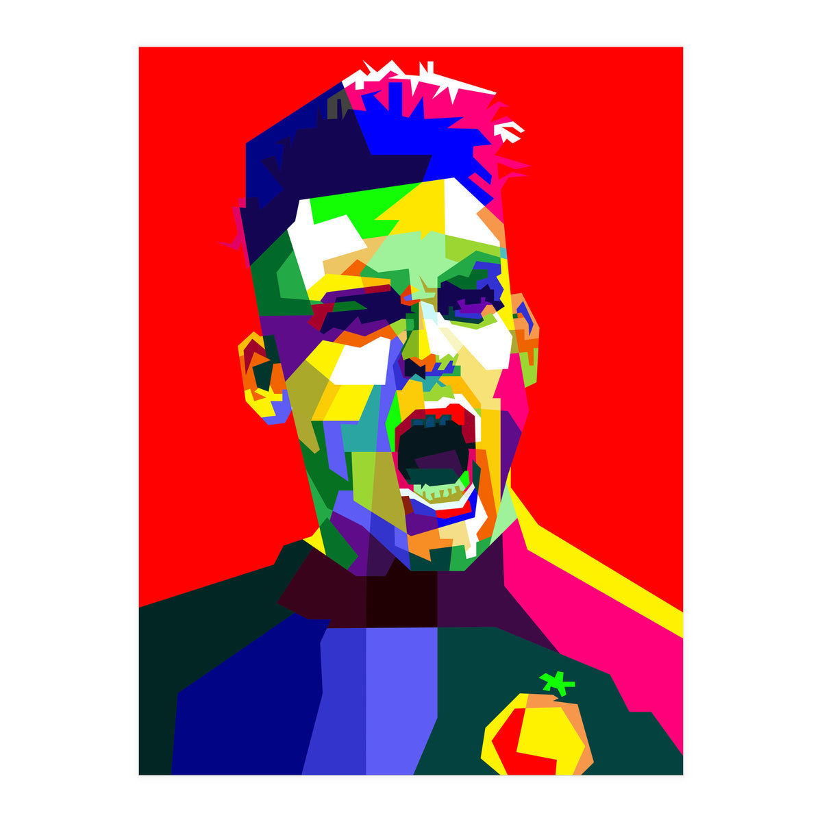 Lautaro Martinez Football Striker Pop Art (Print Only)
