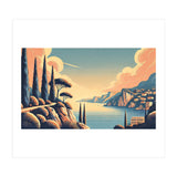 Vintage French Riviera Poster, France (Print Only) thumbnail