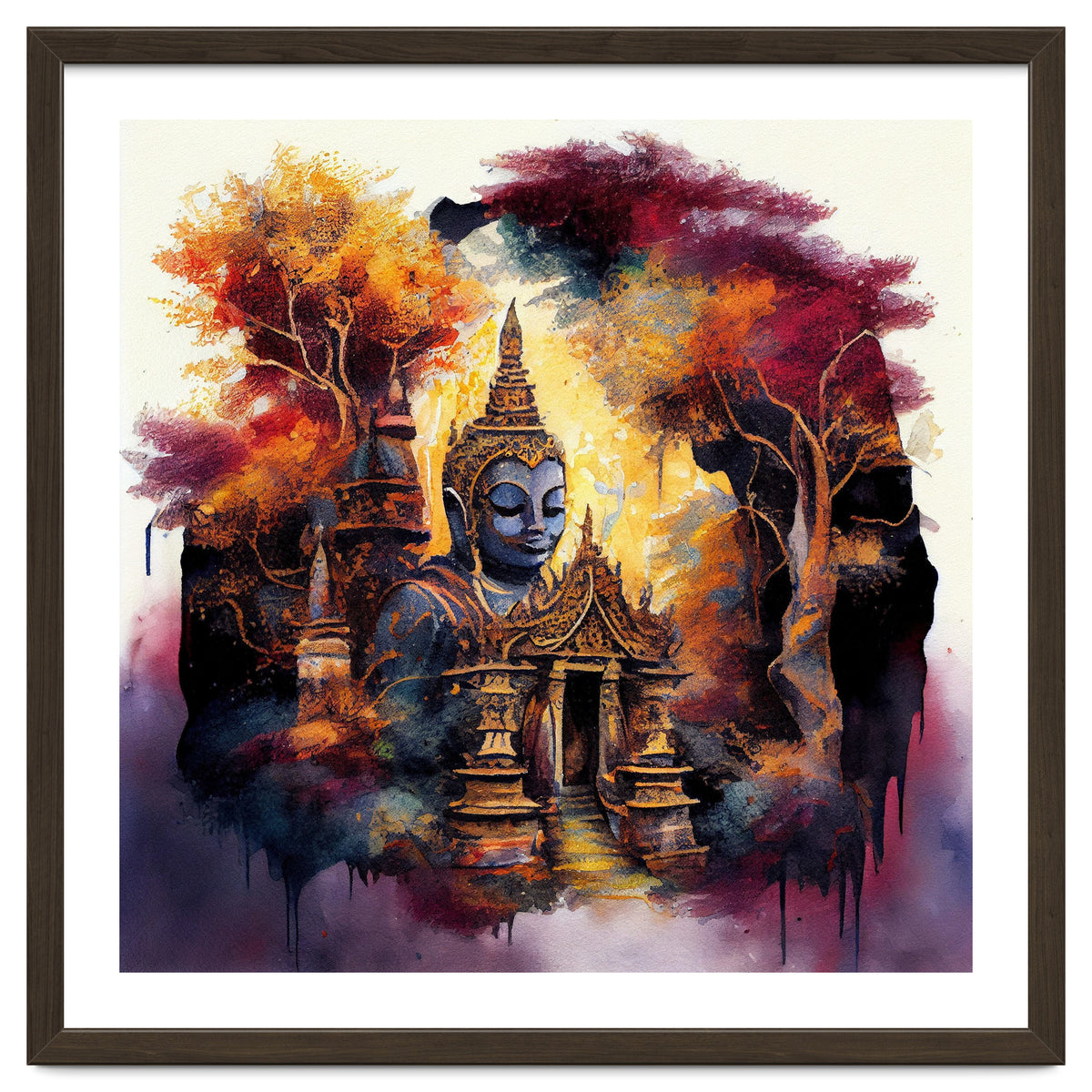 Autumn Forest Buddha Temple