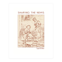Sharing The News – Eugene De Blaas (Print Only)