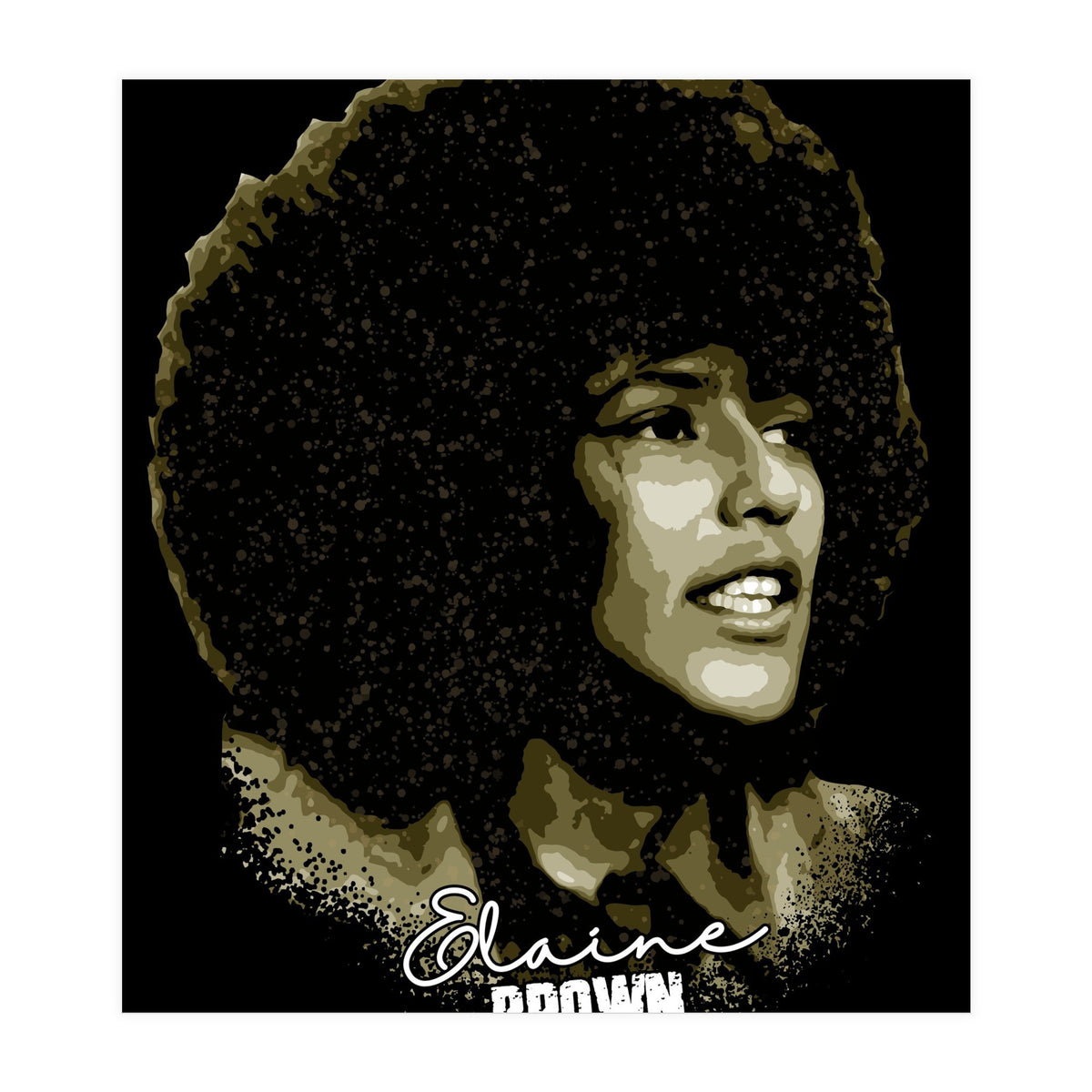 Vintage Elaine Brown American Prison Activist (Print Only)
