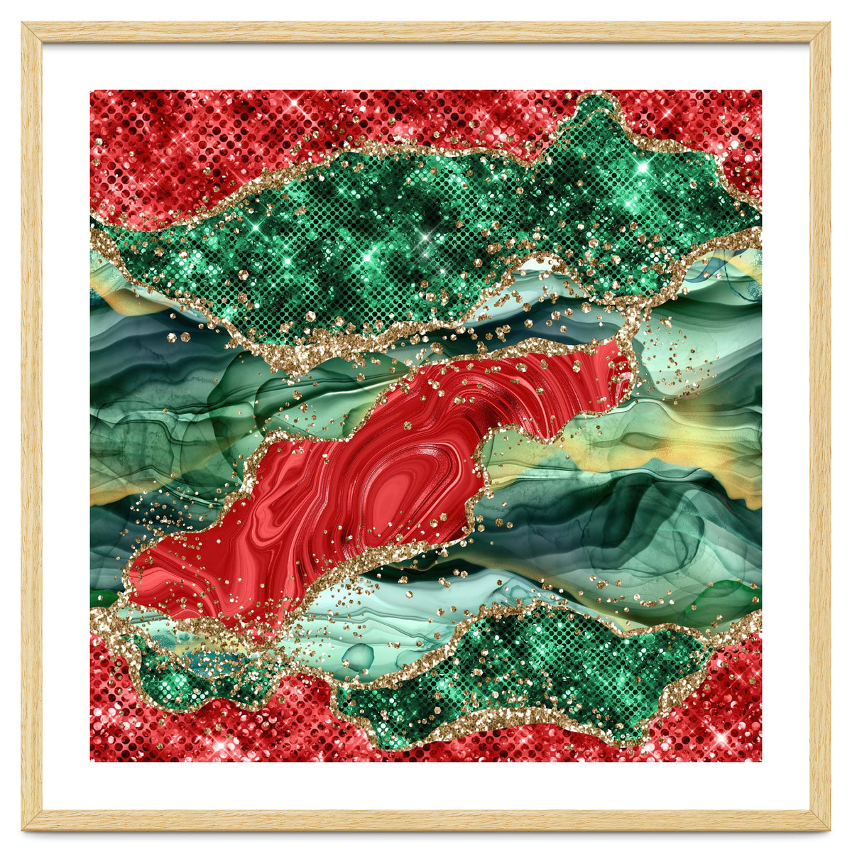 Christmas Glitter Agate Texture 03