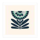 Blue Retro Allium  (Print Only) thumbnail