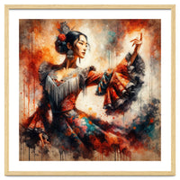 Majestic East Asian Flamenco Dancer