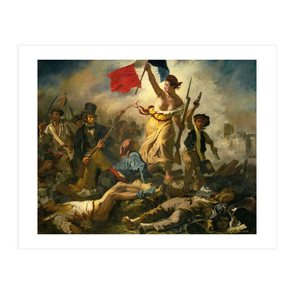 Eugène Delacroix / 'Liberty Leading the People', 1830, Oil on canvas, 260 x 325 cm. Eugne Delacroix. (Print Only)