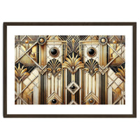 Art Deco Gold Geometric Pattern