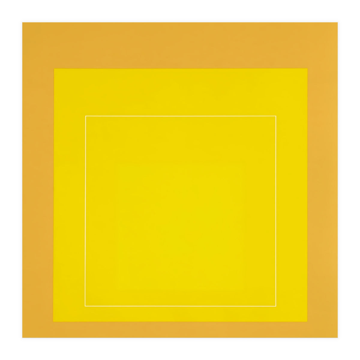 JOSEF ALBERS - HOMAGE TO THE SQUARE YELLOW   (Print Only)