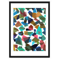 Geometric Squares Collage Colorful