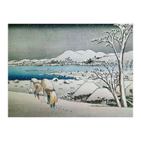SNOW LANDSCAPE - JAPANESE ENGRAVING - 19TH CENTURY. (Print Only)