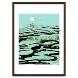 Dreamy Lake, Pastel Nature Botanical Jungle Landscape, Travel Pond Forest Plants Bohemian, Eclectic Scenic thumbnail