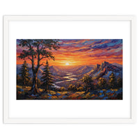 Sunset Over the Valley Peaks