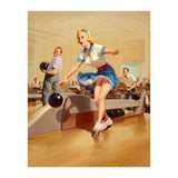 Sexy Pinup Girl On Bowling Incident (Print Only) thumbnail