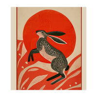 Hare And The Red Sun (Print Only)