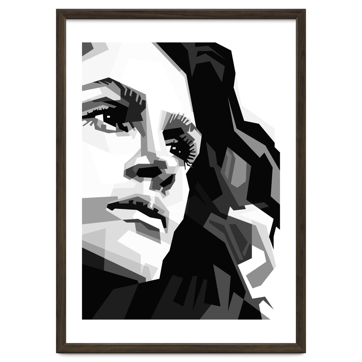Julia Roberts Monochrome Illustration