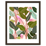 Color Paradise, Tropical Colorful Modern Bohemian Illustration, Eclectic Botanical Plant thumbnail