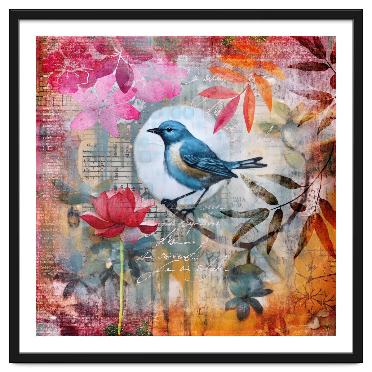 Bird Colorful Collage