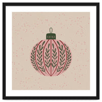 Christmas globe with branches