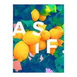 As If. | Typography Attitude Confidence Quote | Lemon Garden Botanical Vintage Quirky Lettering (Print Only) thumbnail