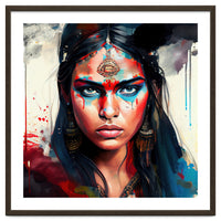 War Paint Hindu Warrior Portrait