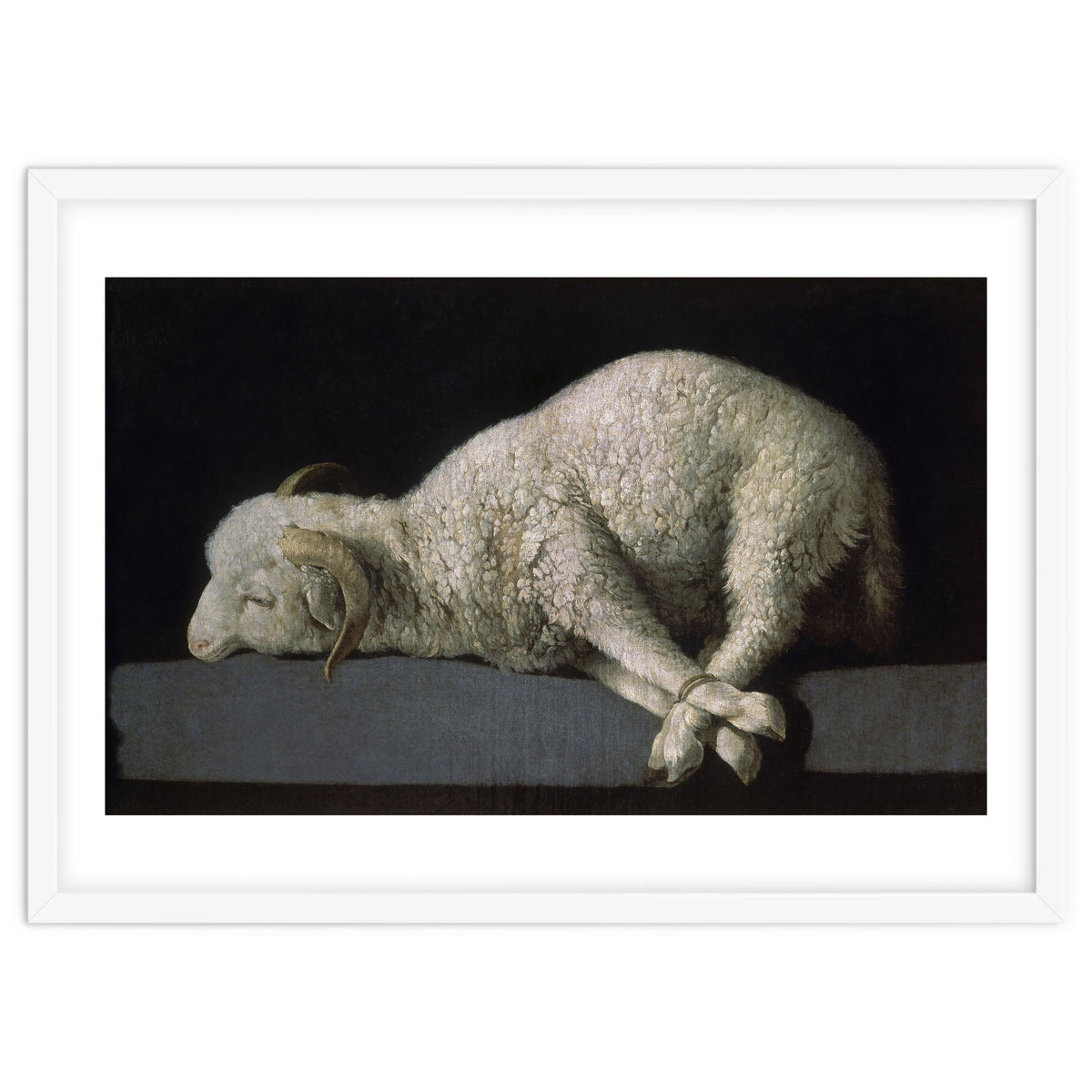 Agnus Dei - ca.1635-40 - oil on canvas - 37,3 x 62 cm - Spanish Baroque - NP 7293.