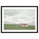 Red roof house on the green hill - Iceland thumbnail