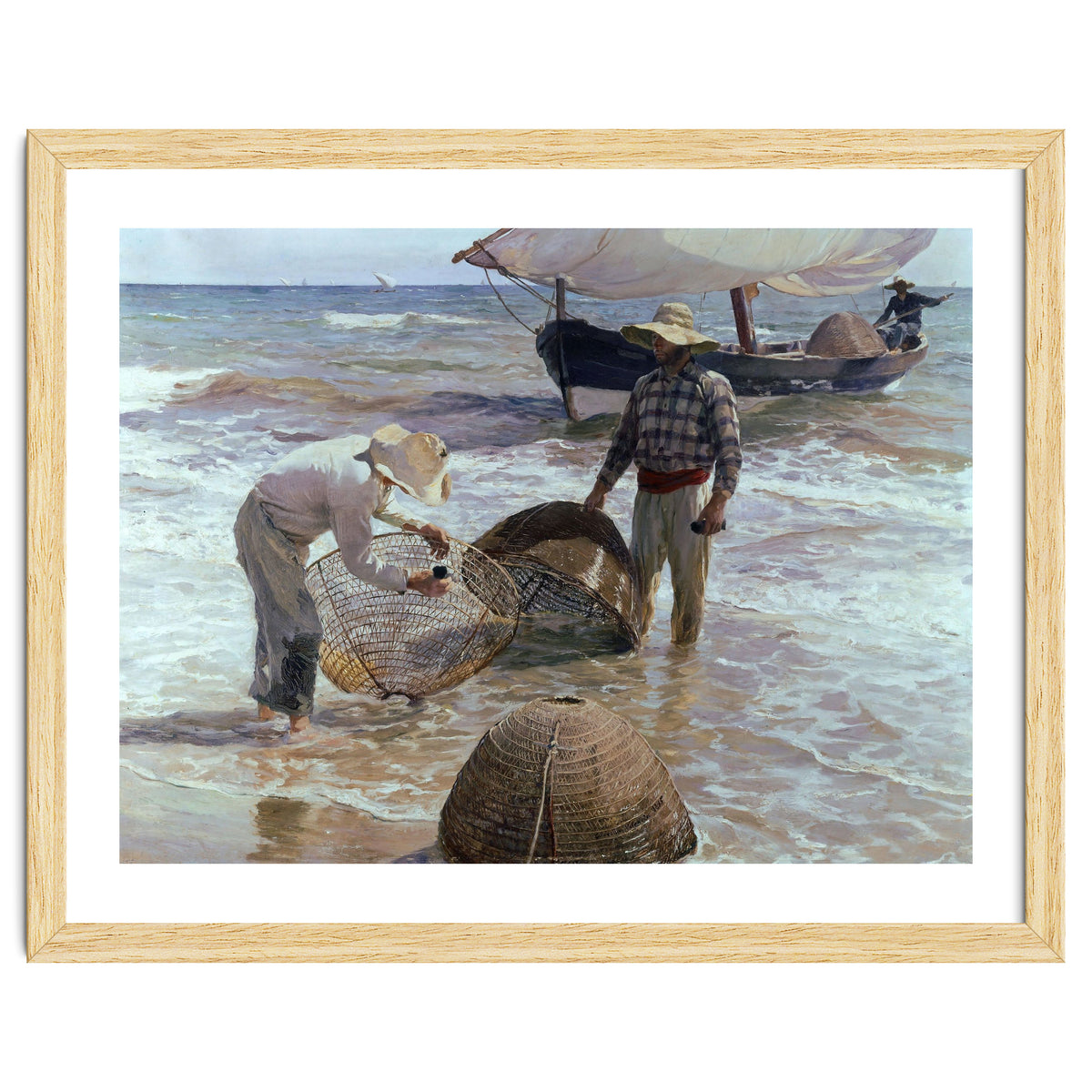 'Valencian Fishermen', 1895, Oil on canvas, 65 x 87 cm.