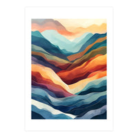 Abstract Ethereal Mountain Landscape (Print Only)