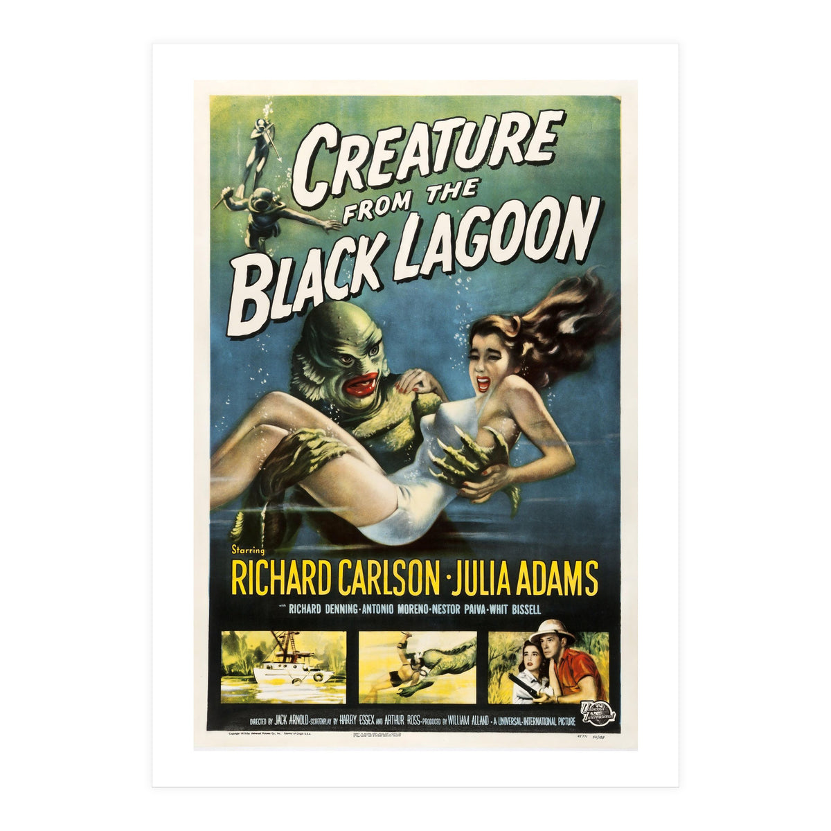 CREATURE FROM THE BLACK LAGOON (1954), directed by JACK ARNOLD. (Print Only)