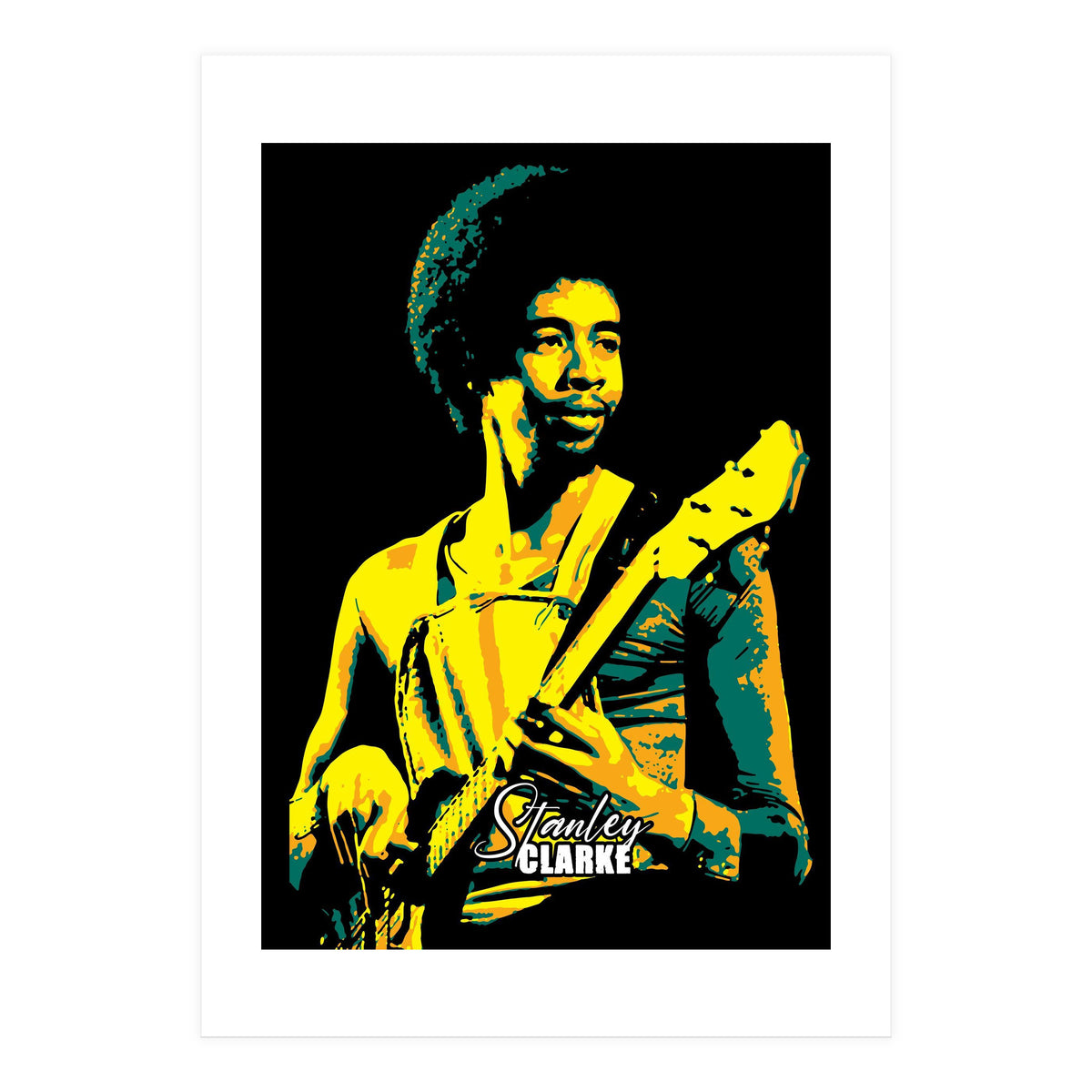 Stanley Clarke American Musician Bassist Legend (Print Only)