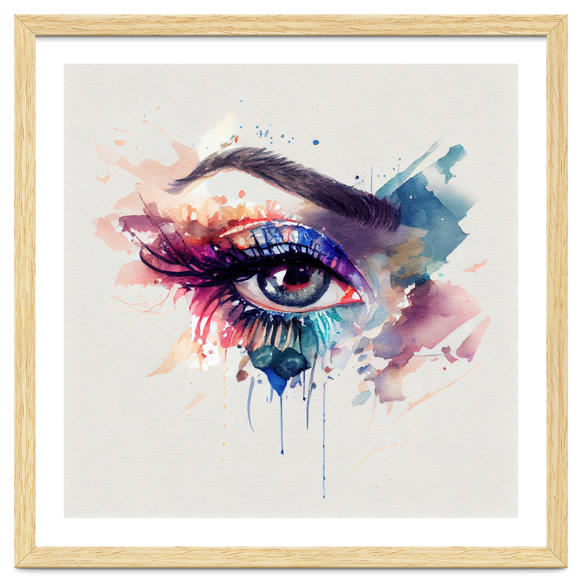 Watercolor Woman Eye #3