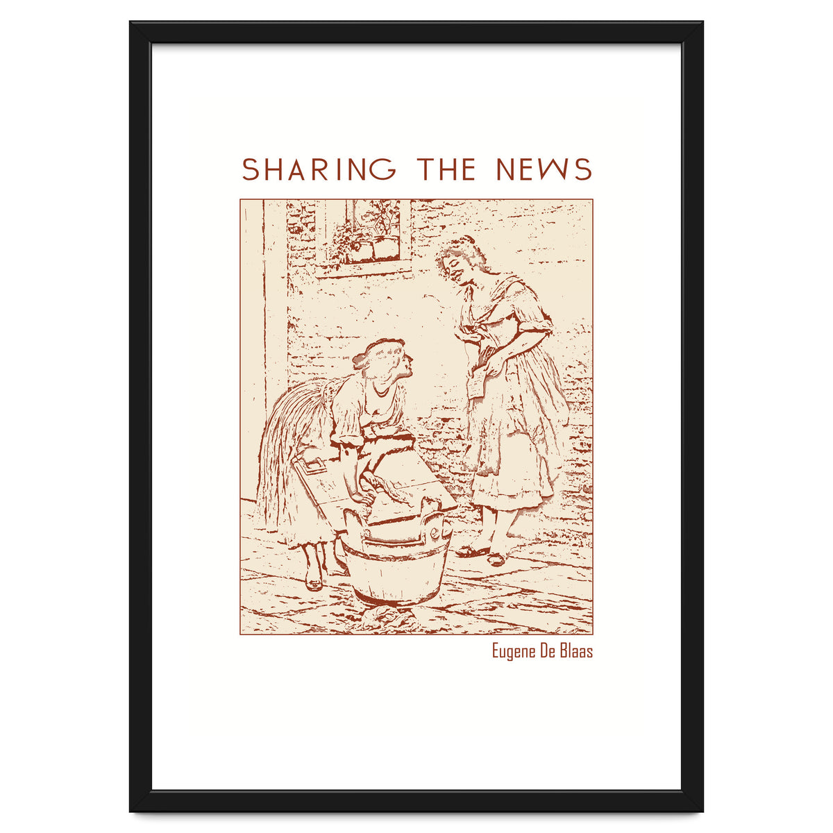 Sharing The News – Eugene De Blaas