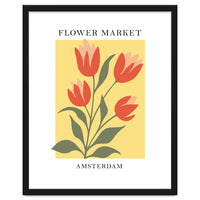 Amsterdam Flower Market - Modern Colorful Botanical Print