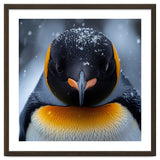 Close Up King Penguin In The Snow thumbnail