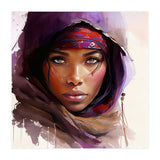 Amethyst Hood Tuareg Woman Portrait (Print Only) thumbnail