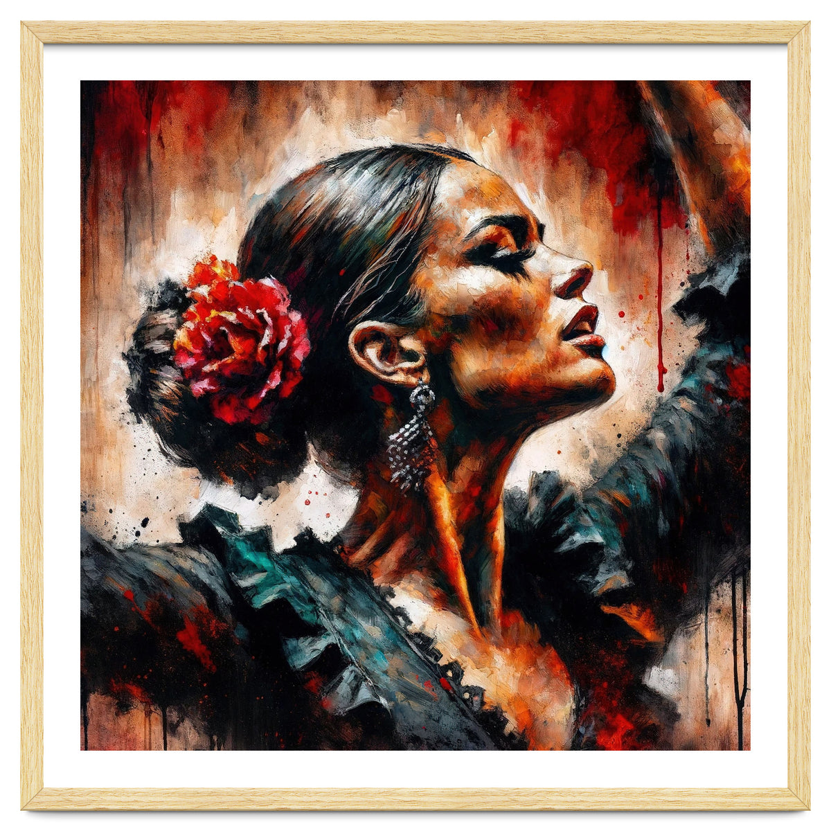 Watercolor Flamenco Dancer #5