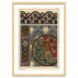 Cyclamen persicum motif in patterns for lace, wallpaper and fabric. thumbnail