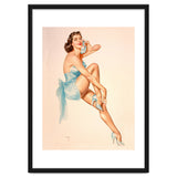Beautiful Pinup Woman Posing In Ballerina Costume thumbnail
