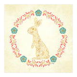 Floral Rabbit Wreath (Print Only) thumbnail