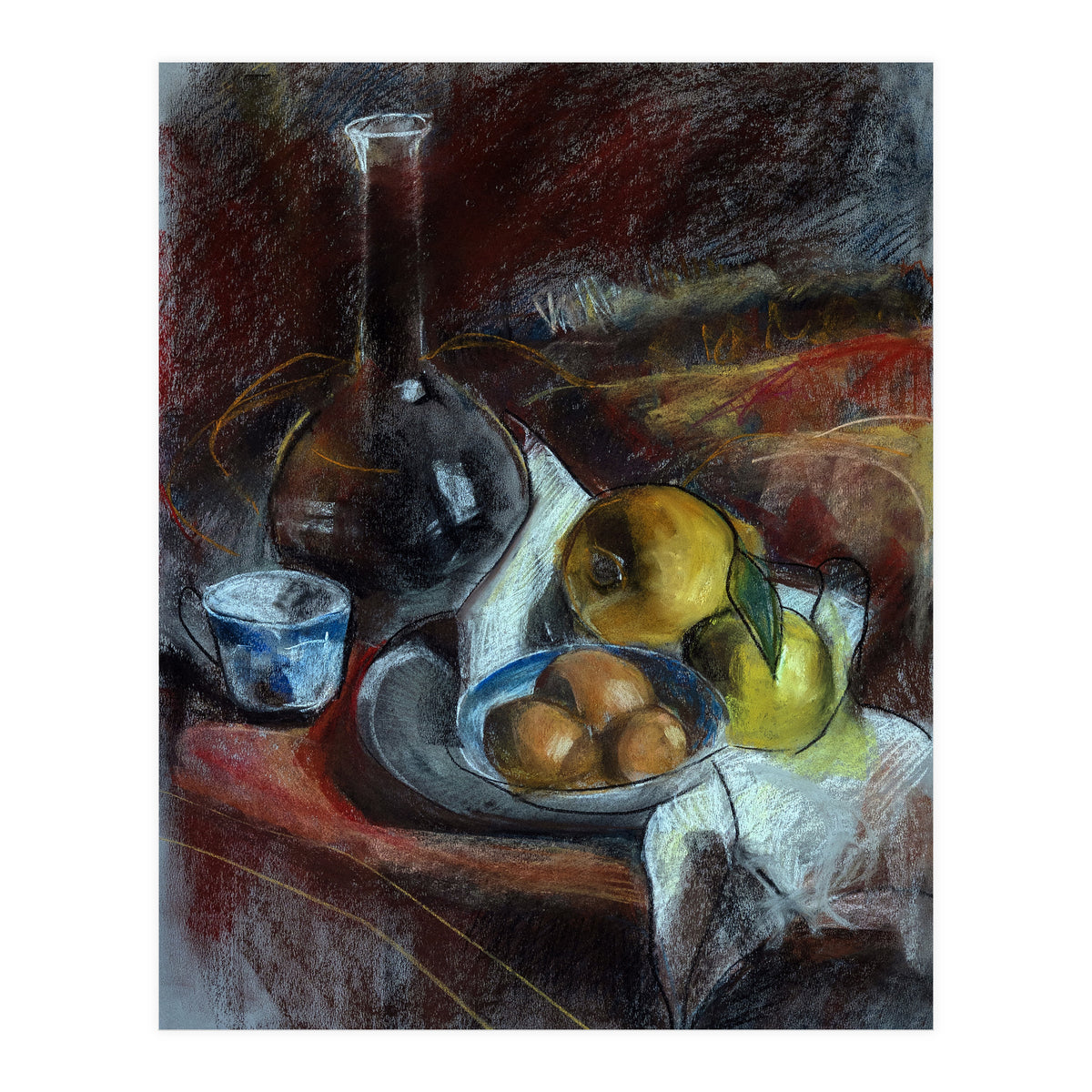 Eggs and Juicy fruits (Print Only)