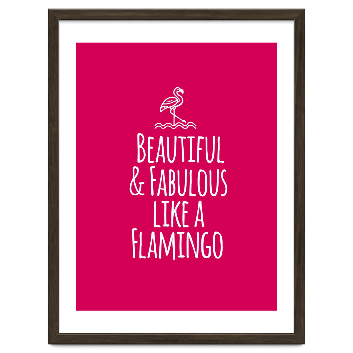 Beautiful and fabulous like a flamingo