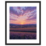 Serene Lavender Fields at Golden Hour Sunset thumbnail