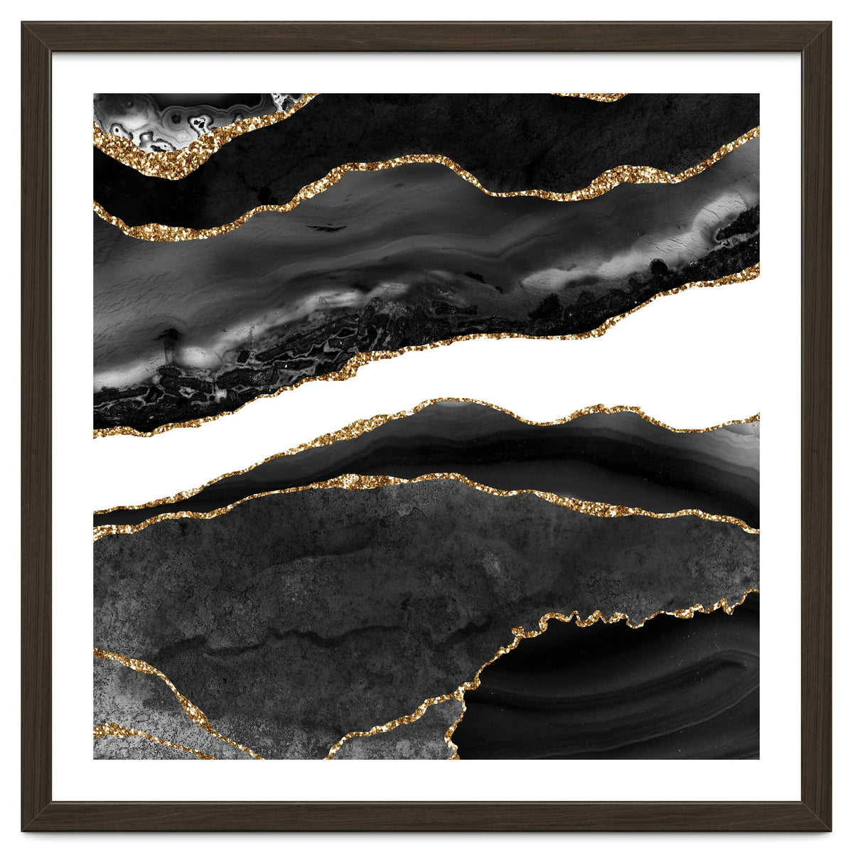 Black & Gold Agate Texture 08