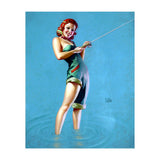 Pinup Fishing Girl (Print Only) thumbnail