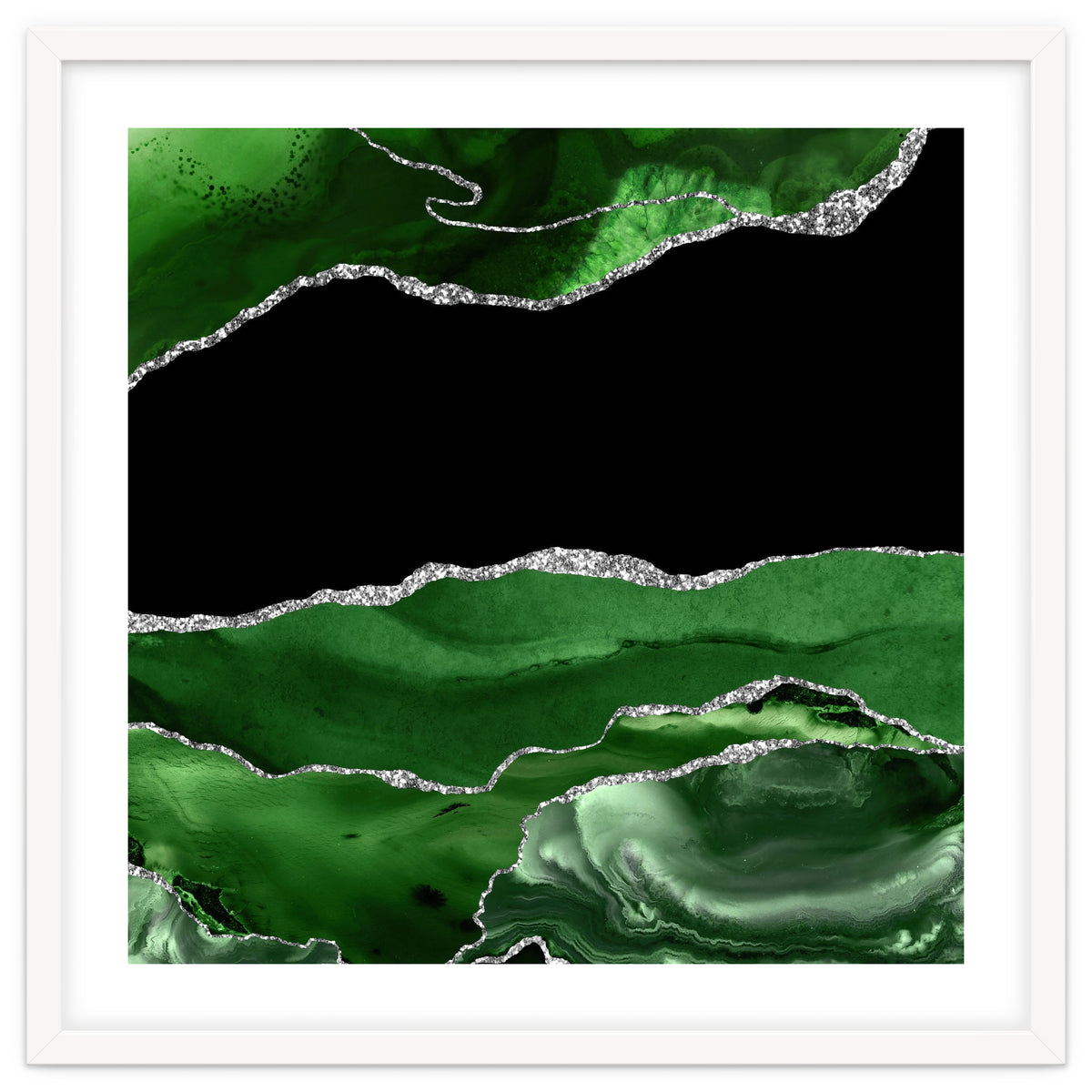 Green & Silver Agate Texture 02