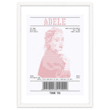 Receipt Art Adele Red thumbnail