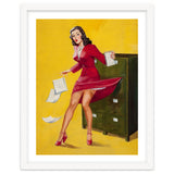 Pinup Girl In Office Accident thumbnail