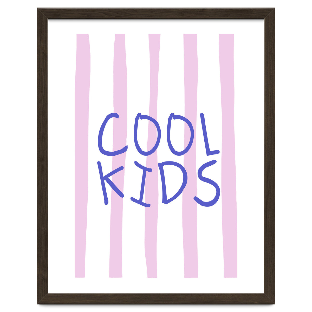 Cool Kids Club, Fun Playful Quote Print for Kids Room and Playroom Decor