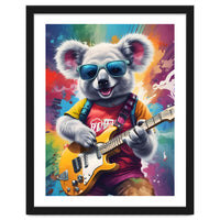 Koala Playing Guitar, Rock Graffiti