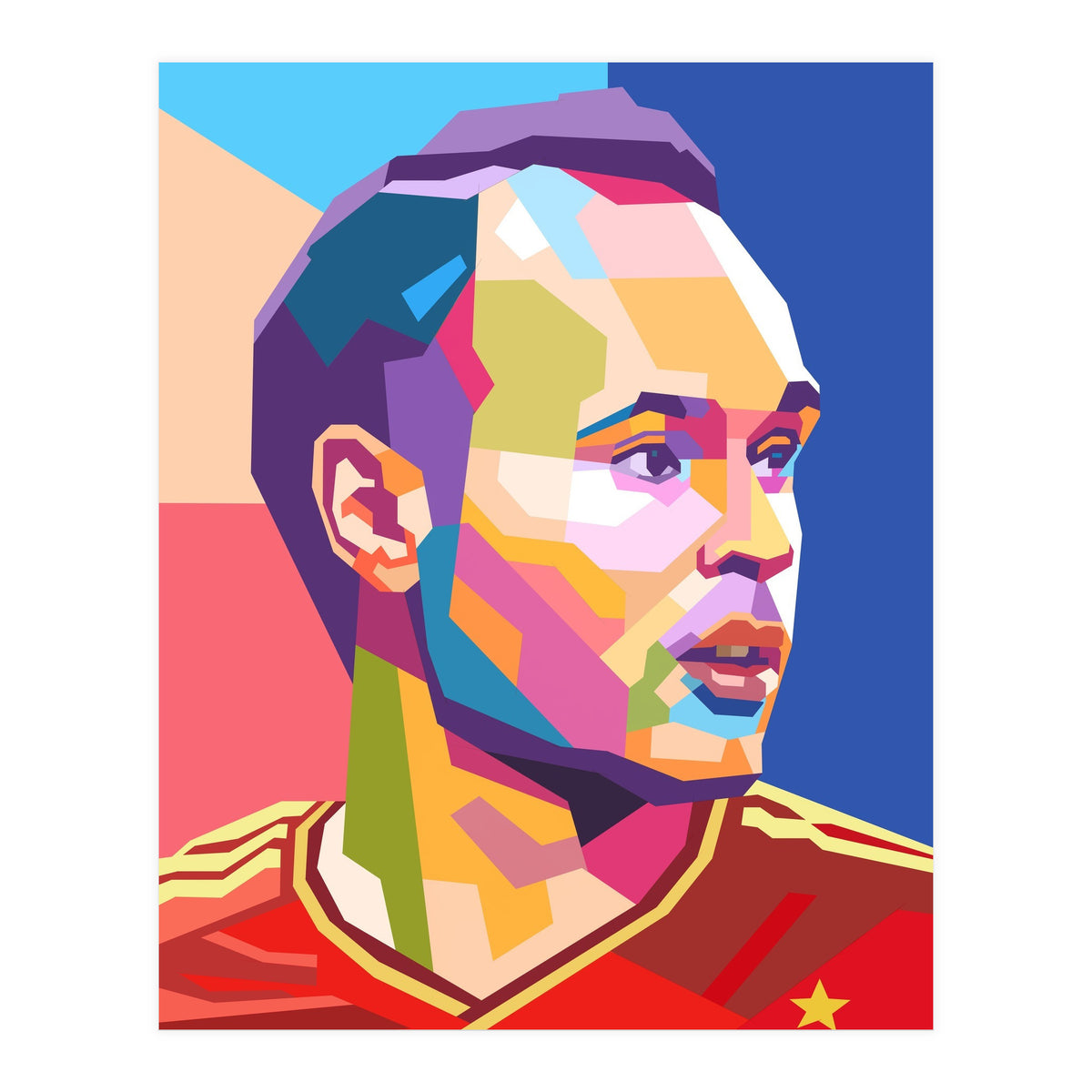Iniesta pop art portrait (Print Only)